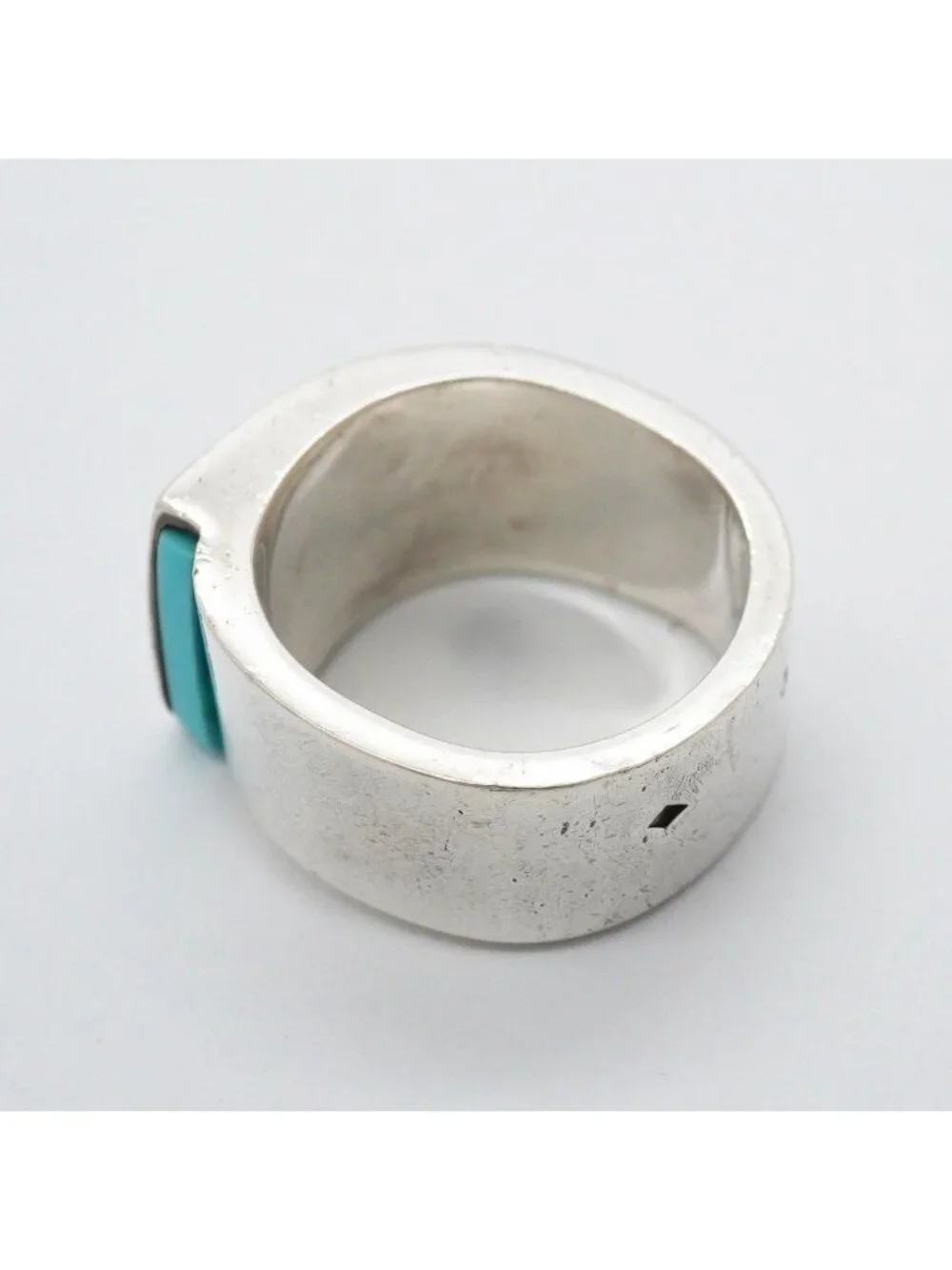 Hermes Ring Candy 925 Sterling Silver Blue